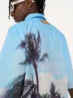 Harsh and Cruel Hawaiian Beach Logo Cuban Shirt
