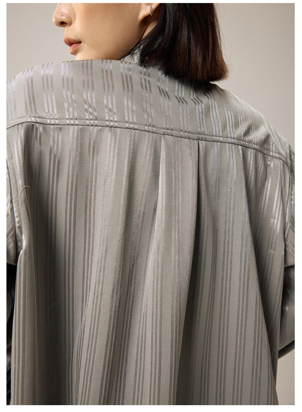 Remedy Silk Striped Long Sleeve Shirt