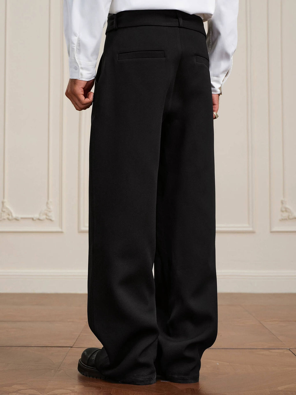 YADcrew Pearl Belt Suit Pants