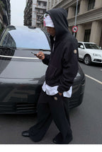 STEEPC Fleece Zip Up Hoodie and Sweatpants Set
