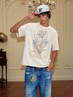 YADcrew Flower and Fairy Print Tee