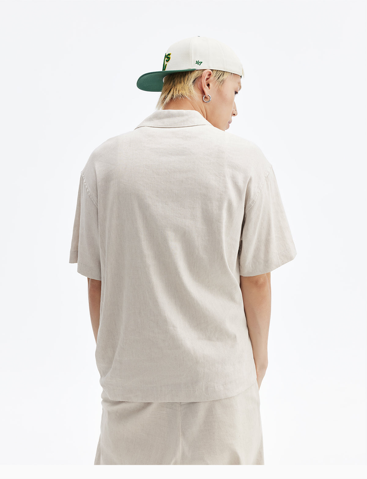 MEDM Linen Cuban Collar Shirt