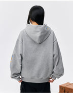 MEDM Ethnic Flower Embroidered Hoodie