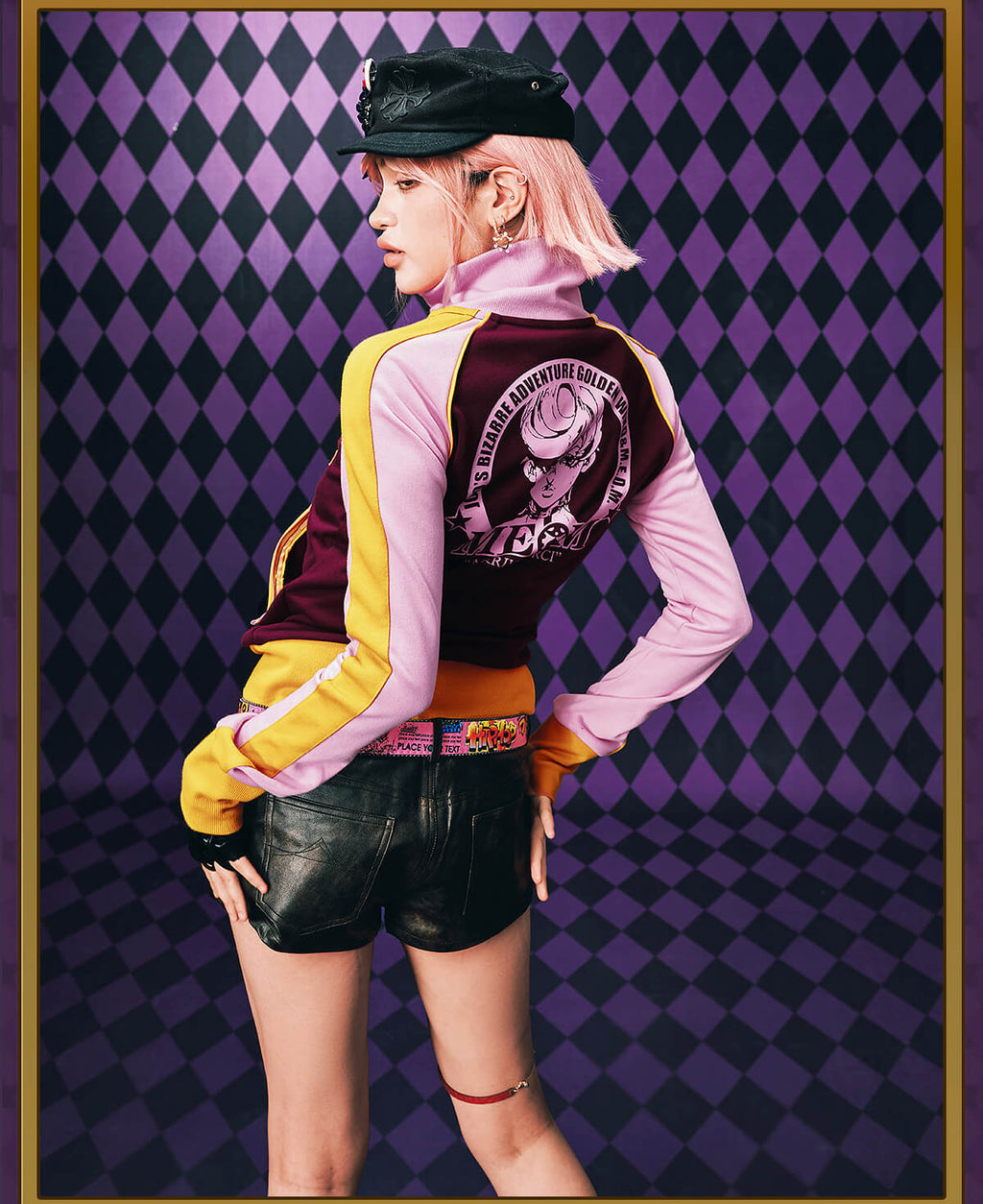 MEDM × JOJO Color Block High Neck Track Jacket