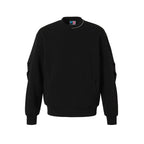 YADcrew 350G Heavyweight Around Zipper Pleated Sweatshirt