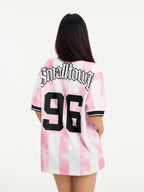 Small Town Kid Water Ripple Striped Polo Jersey