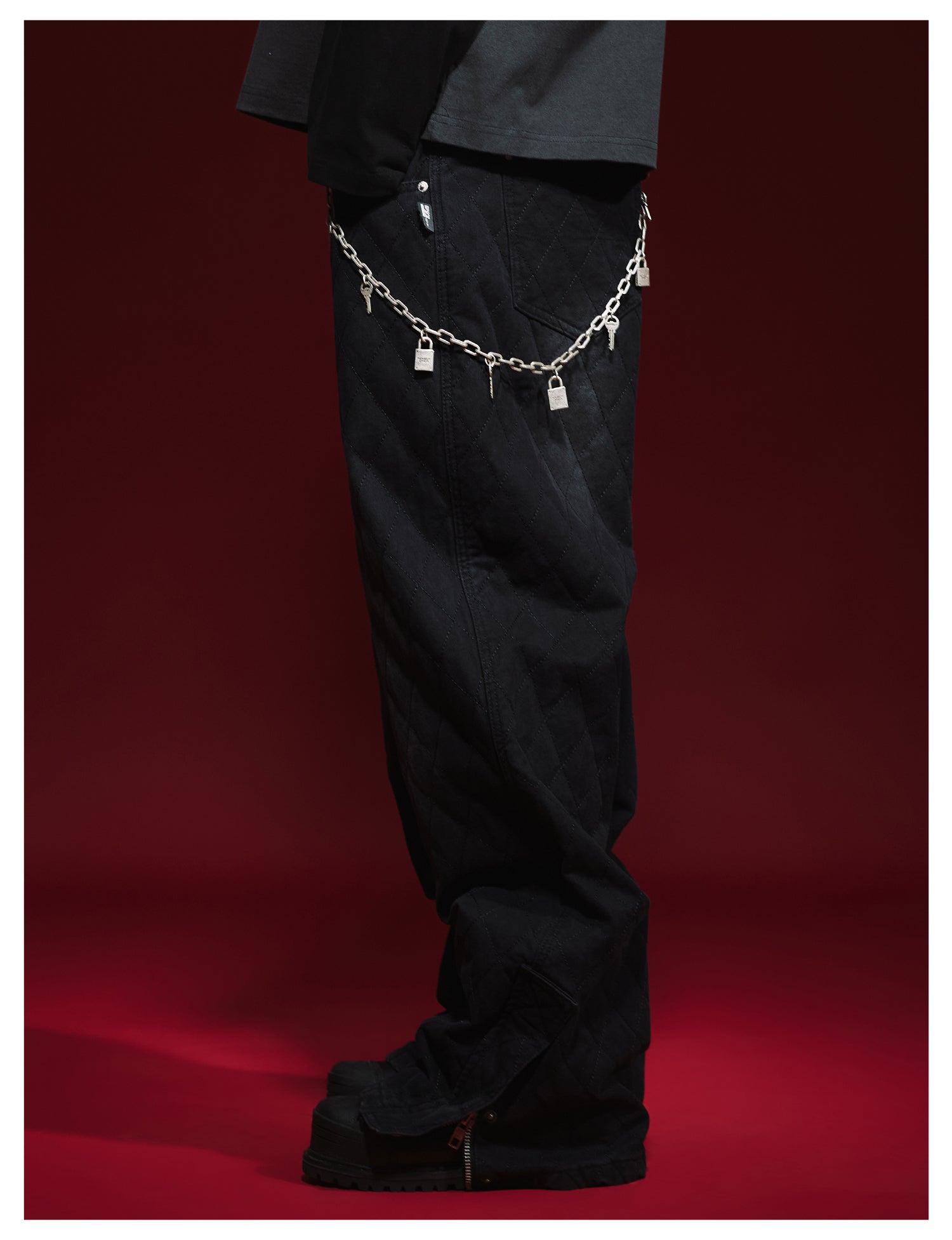 Remedy Key Lock Metal Wallet Chain