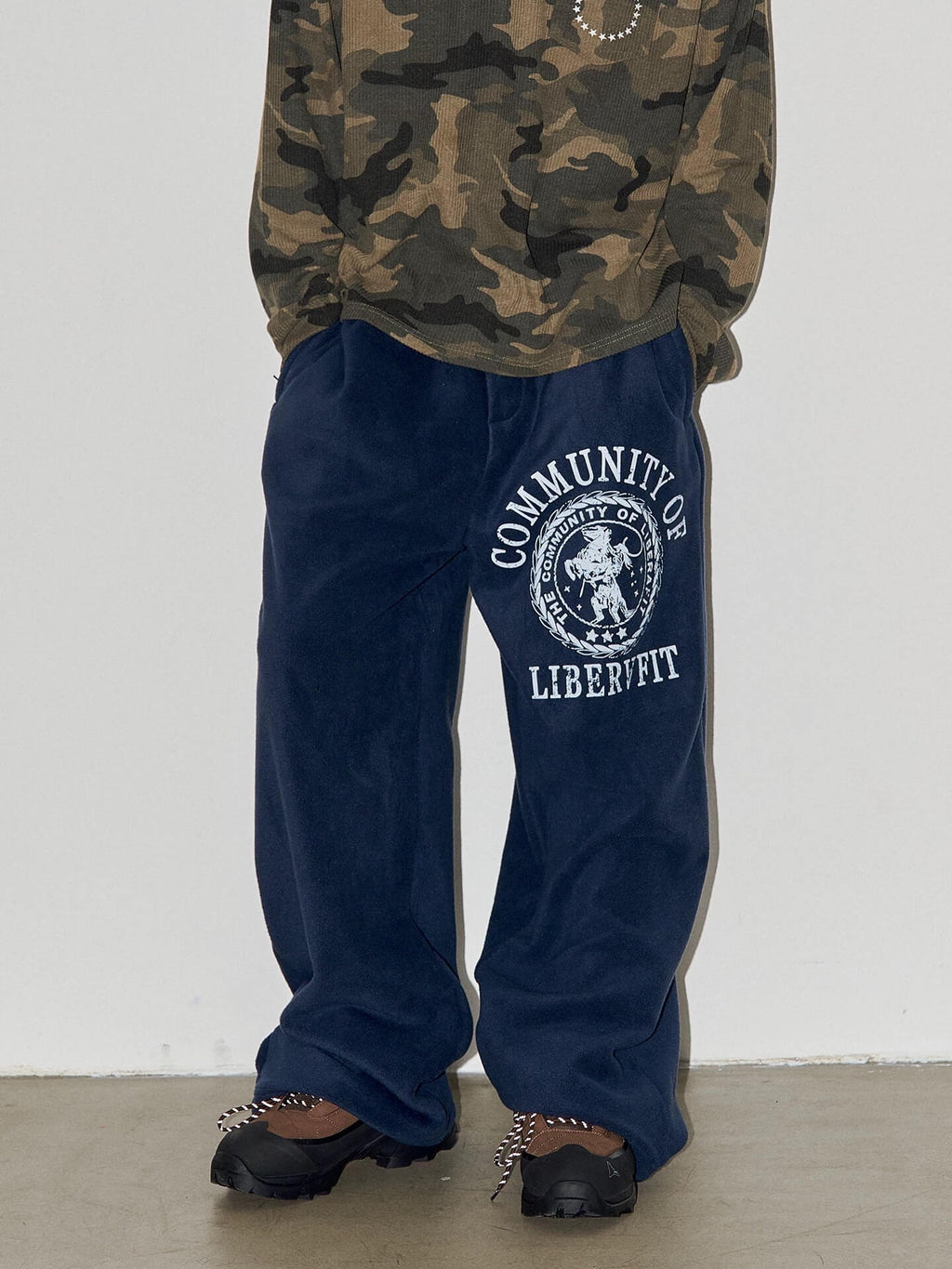 LIBERAFIT Hand Painted Polar Fleece Baggy Sweatpants