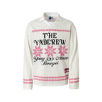 YADcrew Ethnic Pattern Long Sleeve Polo Jersey