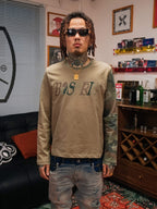 TGFCLUB Color Block Camo Slim Fit Long Sleeve Tee