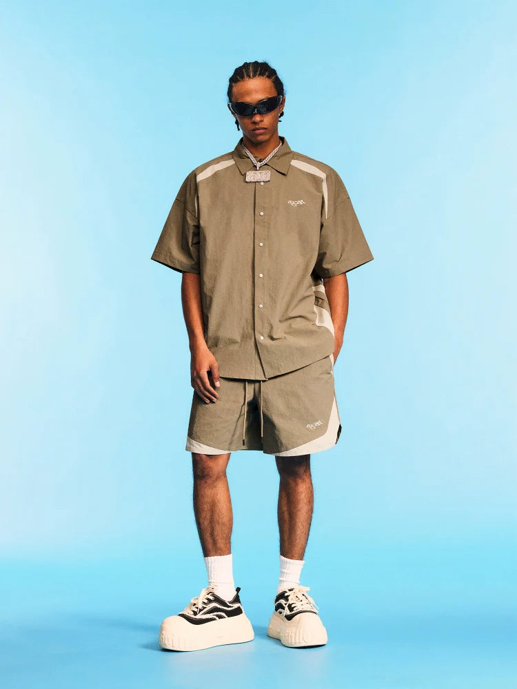 1807 Ripstop Patchwork Short Sleeve Shirt