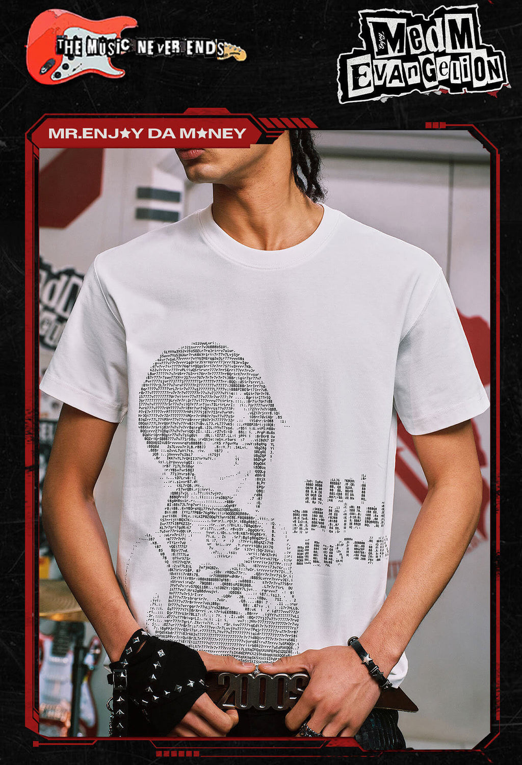 MEDM x EVA NEVER END Character Code Graphic Tee