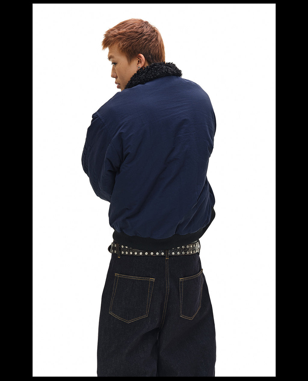 NOVACAM Fur Collar MA-1 Bomber Jacket