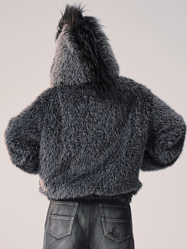 Remedy Faux Fur Mohawk Hooded Jacket