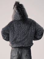 Remedy Faux Fur Mohawk Hooded Jacket