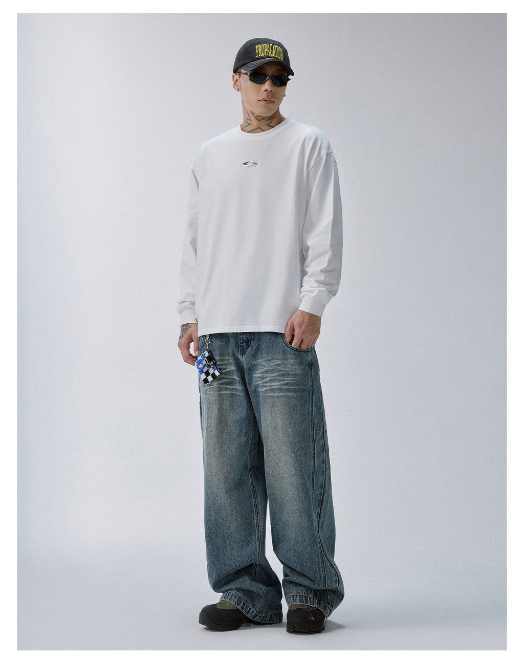 F2CE Metal Logo Basic Long Sleeve Tee