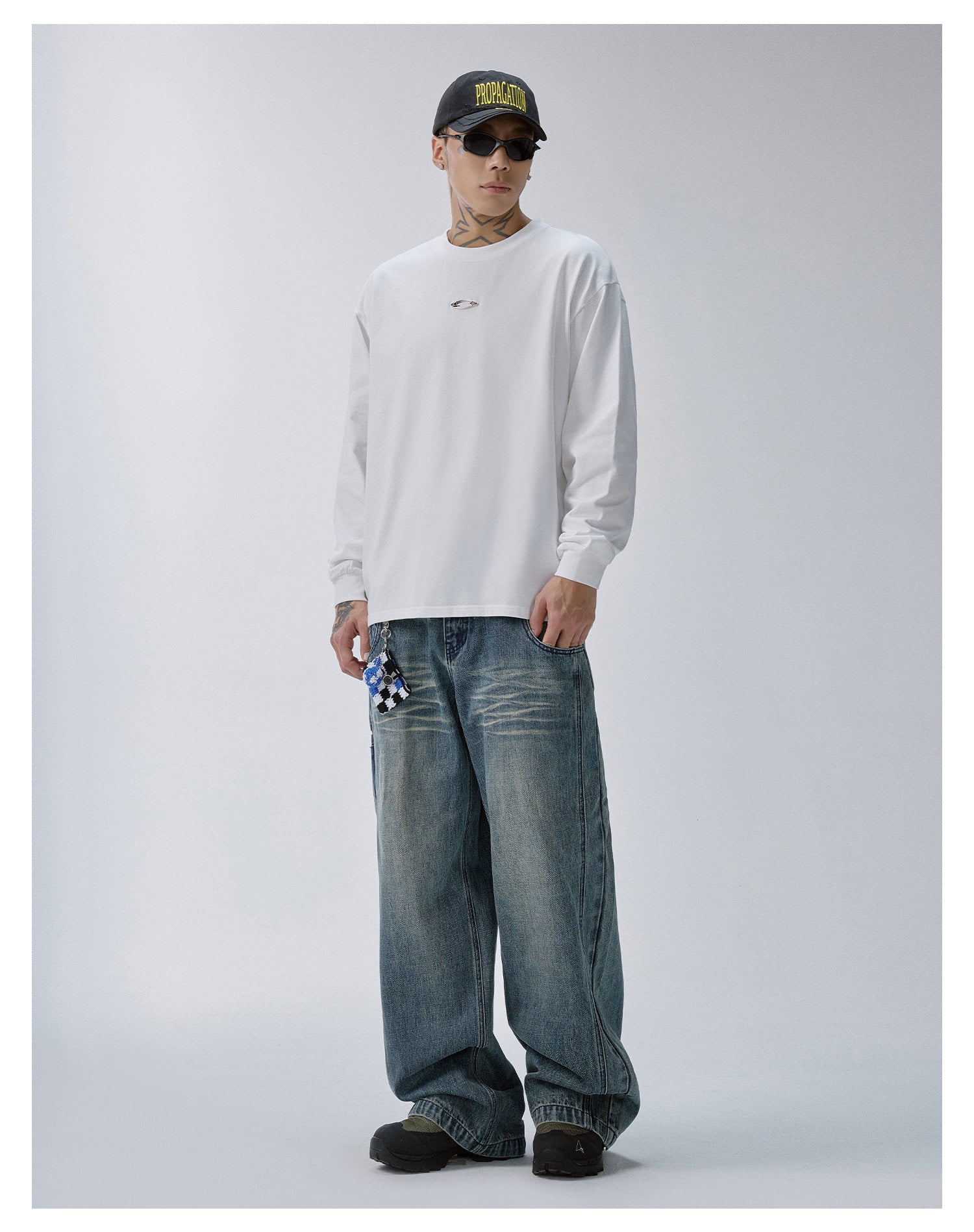 F2CE Metal Logo Basic Long Sleeve Tee