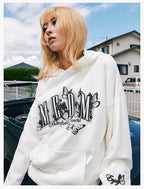 MEDM Neon Embroidered Butterfly Hoodie
