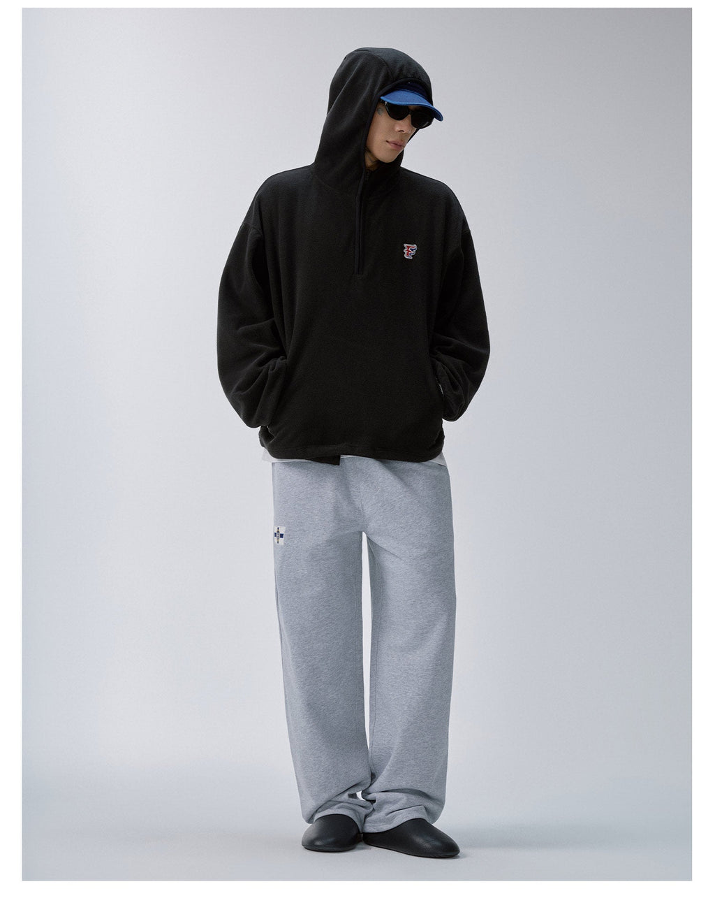 F2CE Fleece Half Zip Pullover Hoodie