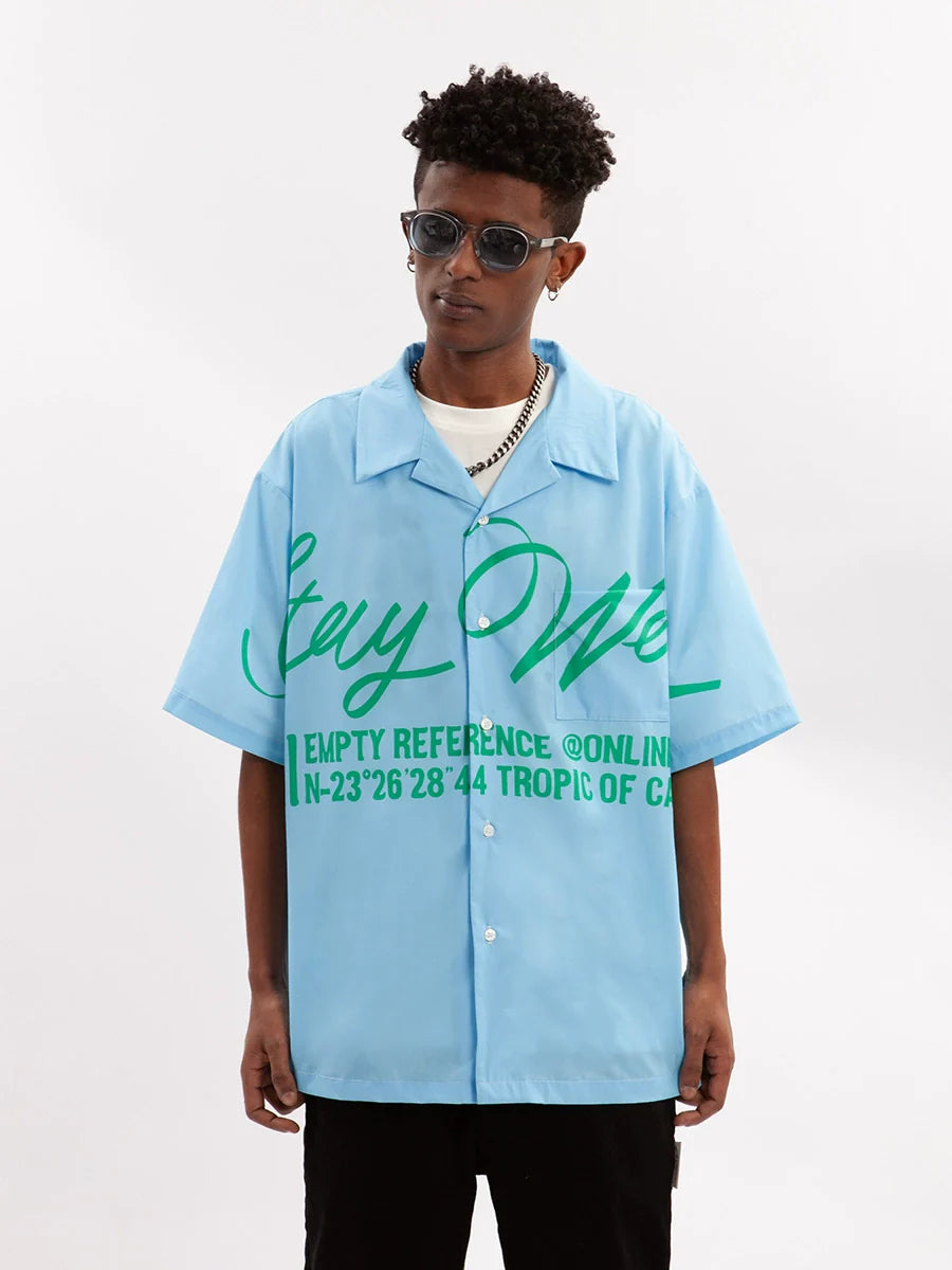 EMPTY REFERENCE Slogan Short Sleeve Shirt