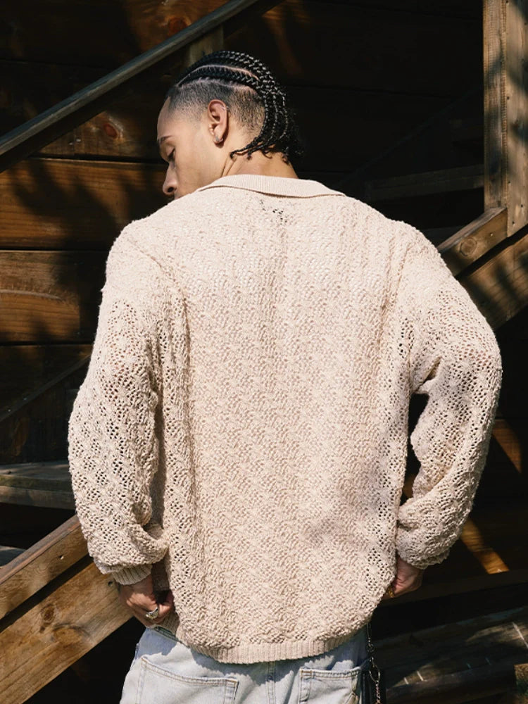 Remedy Mesh Polo Knit Sweater