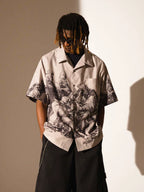 EMPTY REFERENCE Saint Son Print Short Sleeve Shirt