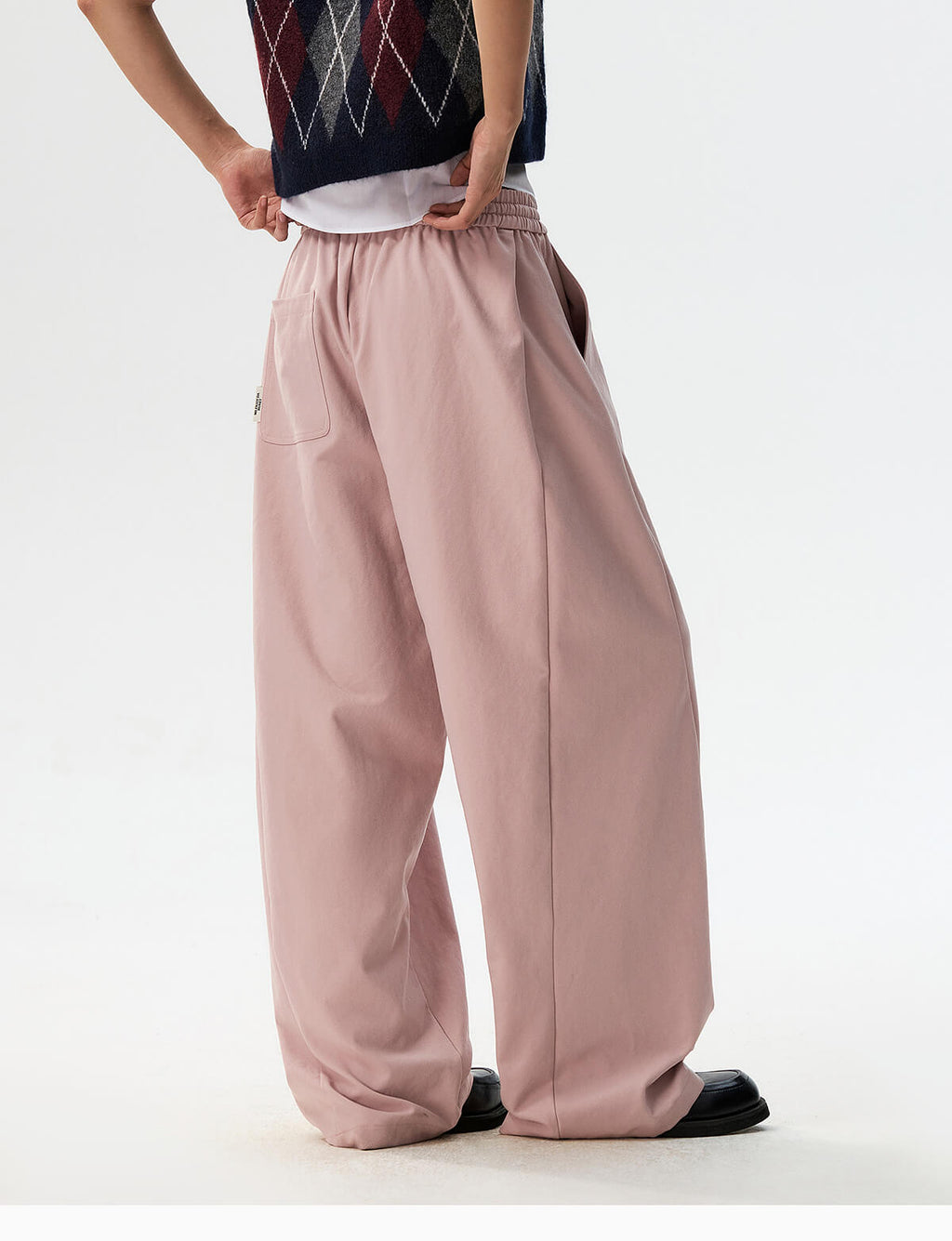 MEDM Deconstructed Patchwork Baggy Track Pants