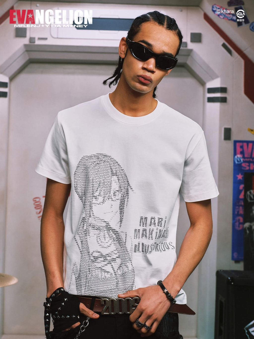 MEDM x EVA NEVER END Character Code Graphic Tee