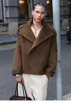 STEEPC Pure Wool Mid Length Coat