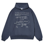 JUST VIBE Letter Print Hoodie