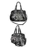 Night Lab Leopard Print Distressed PU Leather Bag