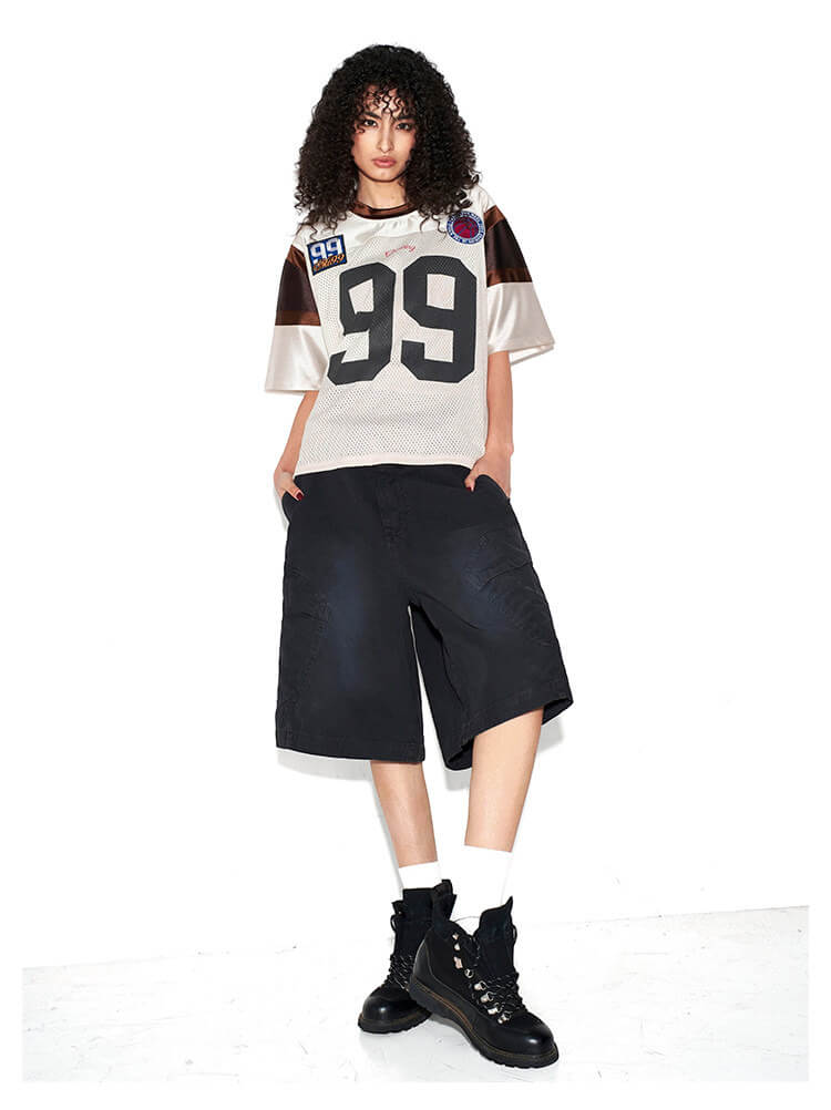 F3F Select 99 Color Block Mesh Short Sleeve Hockey Jersey