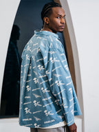 PRBLMS Car Logo Full Printed Long Sleeved Shirt