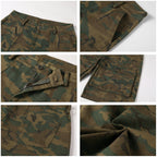 NOVACAM Camouflage & Black Baggy Work Cargo Shorts