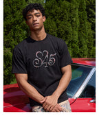 S45 Diamond Heart Stud Logo Tee