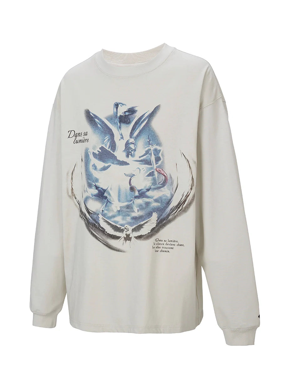 F2CE Vintage Print Long Sleeve Tee