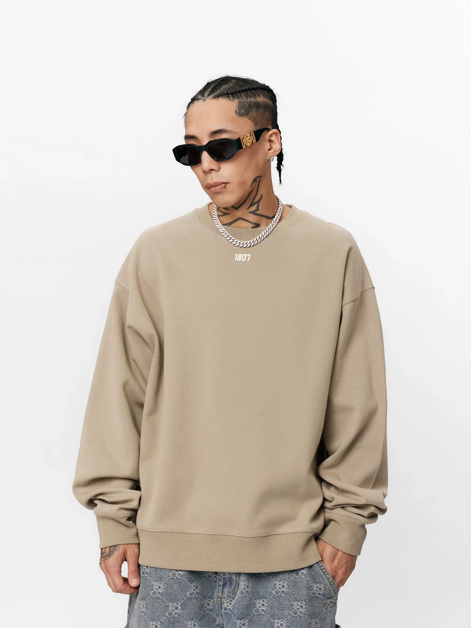 1807 Basic Logo Printed Sweatshirt