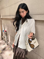 STEEPC Jacquard Short Sleeve Knit Shirt