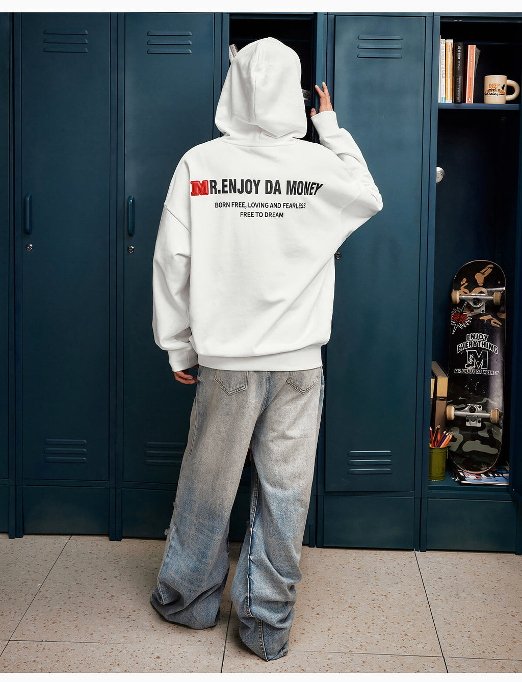 MEDM Rainbow Embossed Logo Hoodie