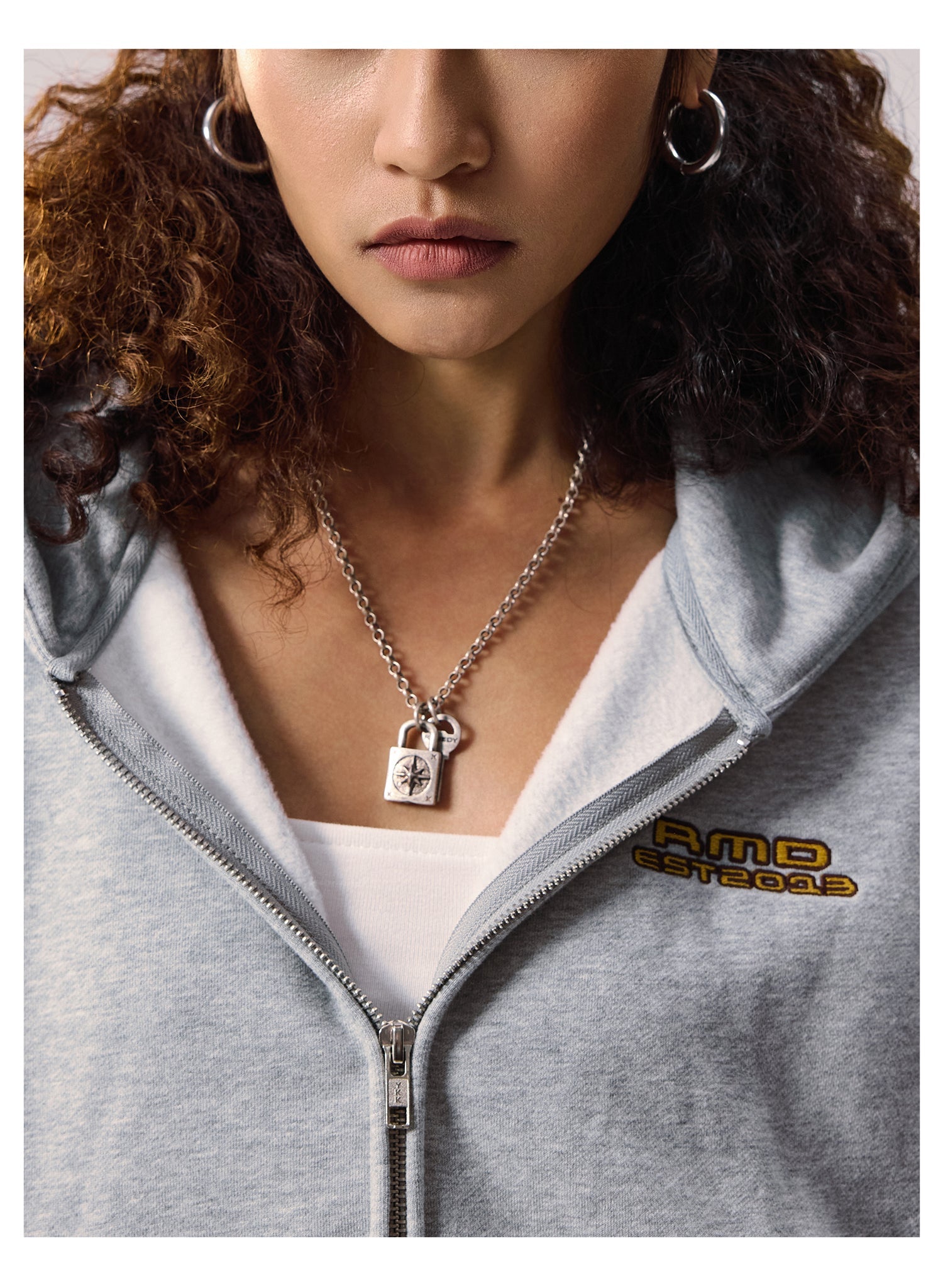 Remedy Terry Embroidery Zip Up Hoodie