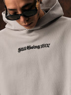 1807 Basic Gothic Font Embroidered Hoodie