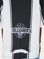 BLIND NO PLAN Striped Sports Uniform Digital Print Polo