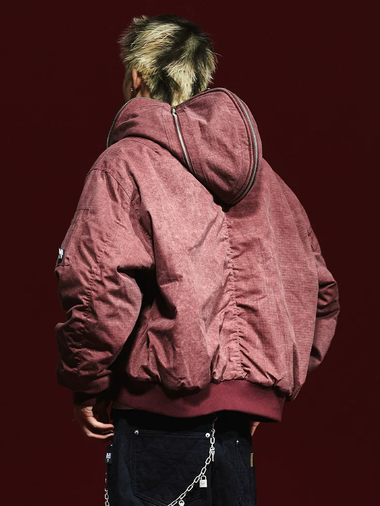 Remedy Multi Zipper Reversible MA-1 Bomber Jacket