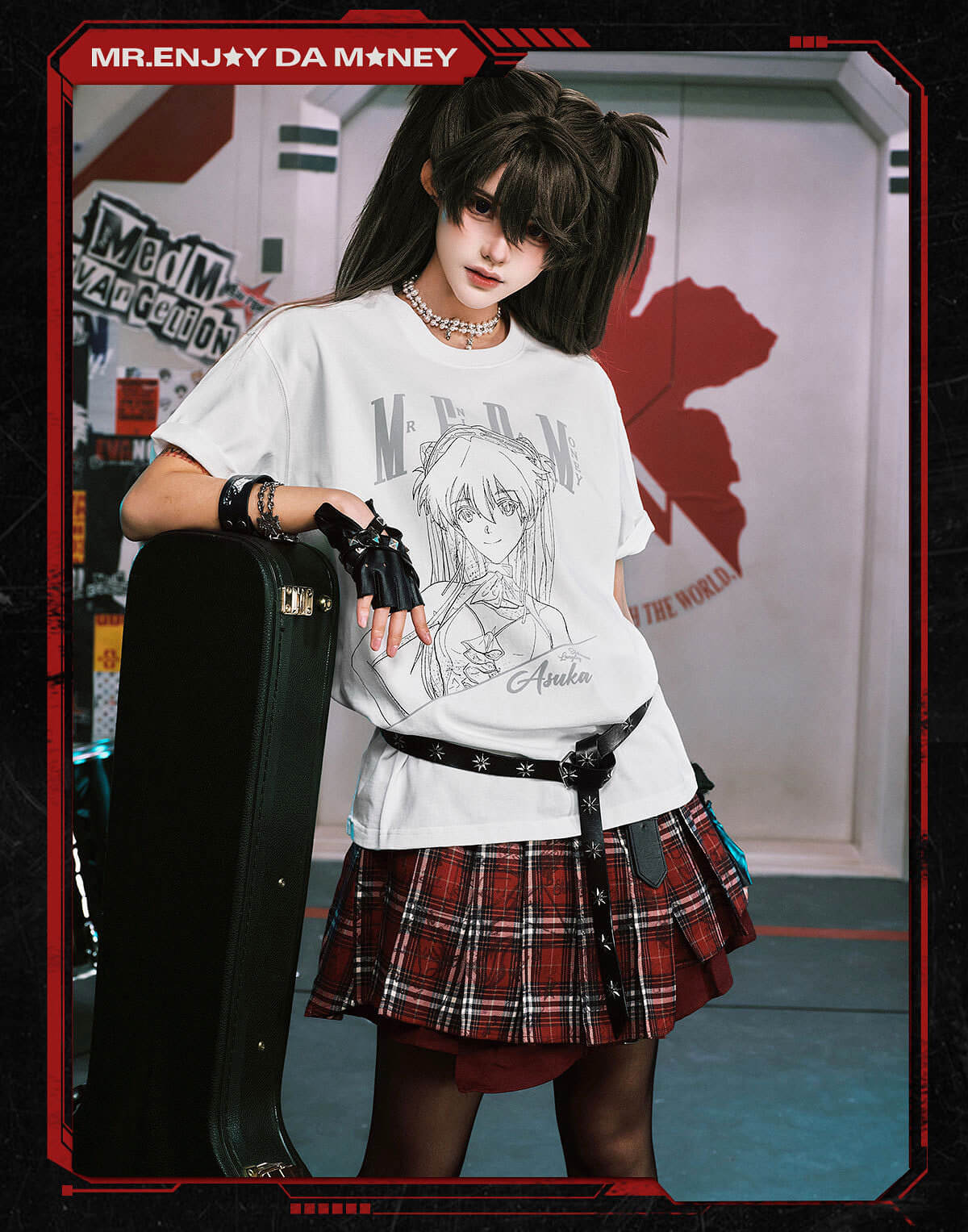 MEDM x EVA NEVER END Character Sketch Graphic Tee