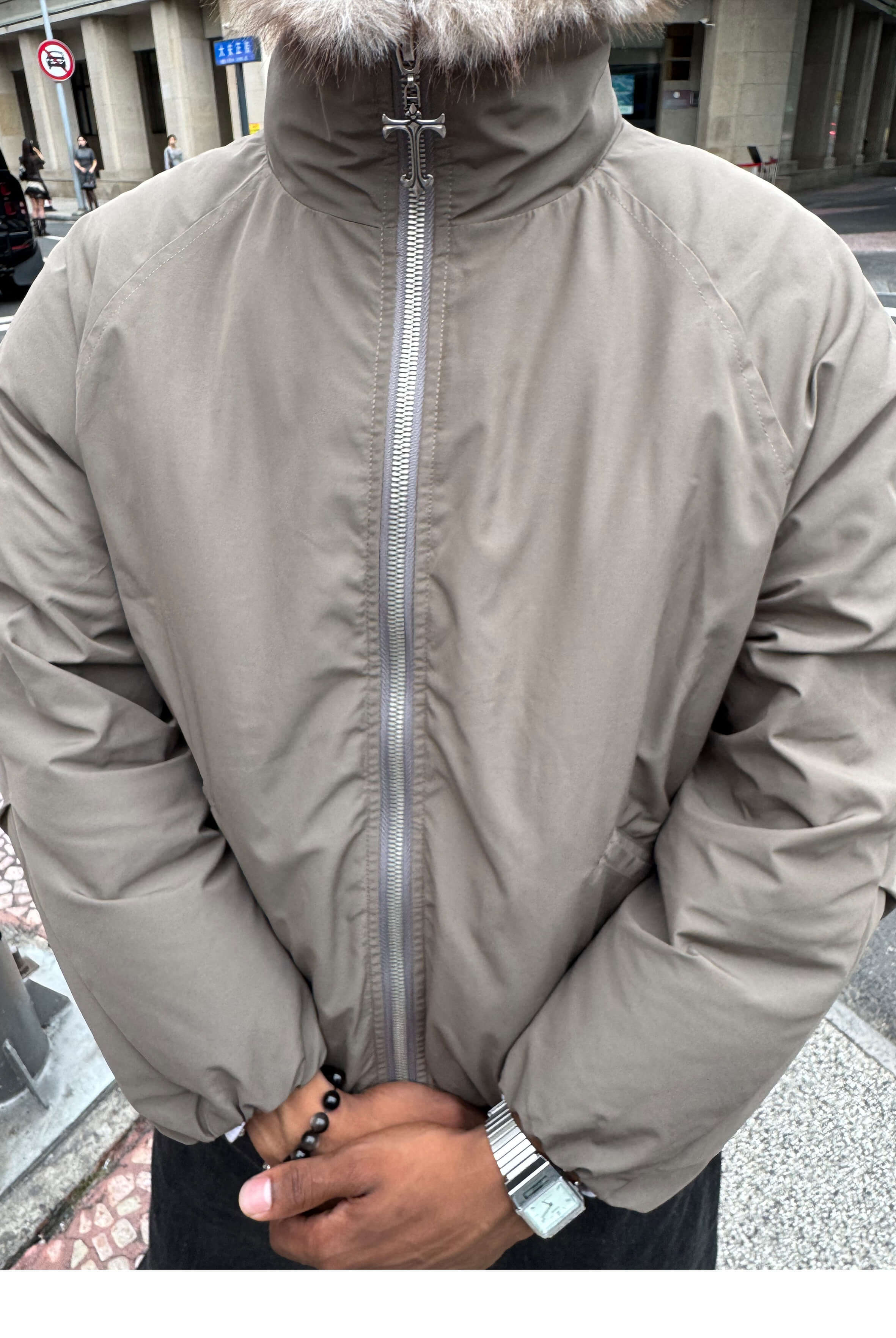STEEPC Eco Faux Fur Lined Down Jacket