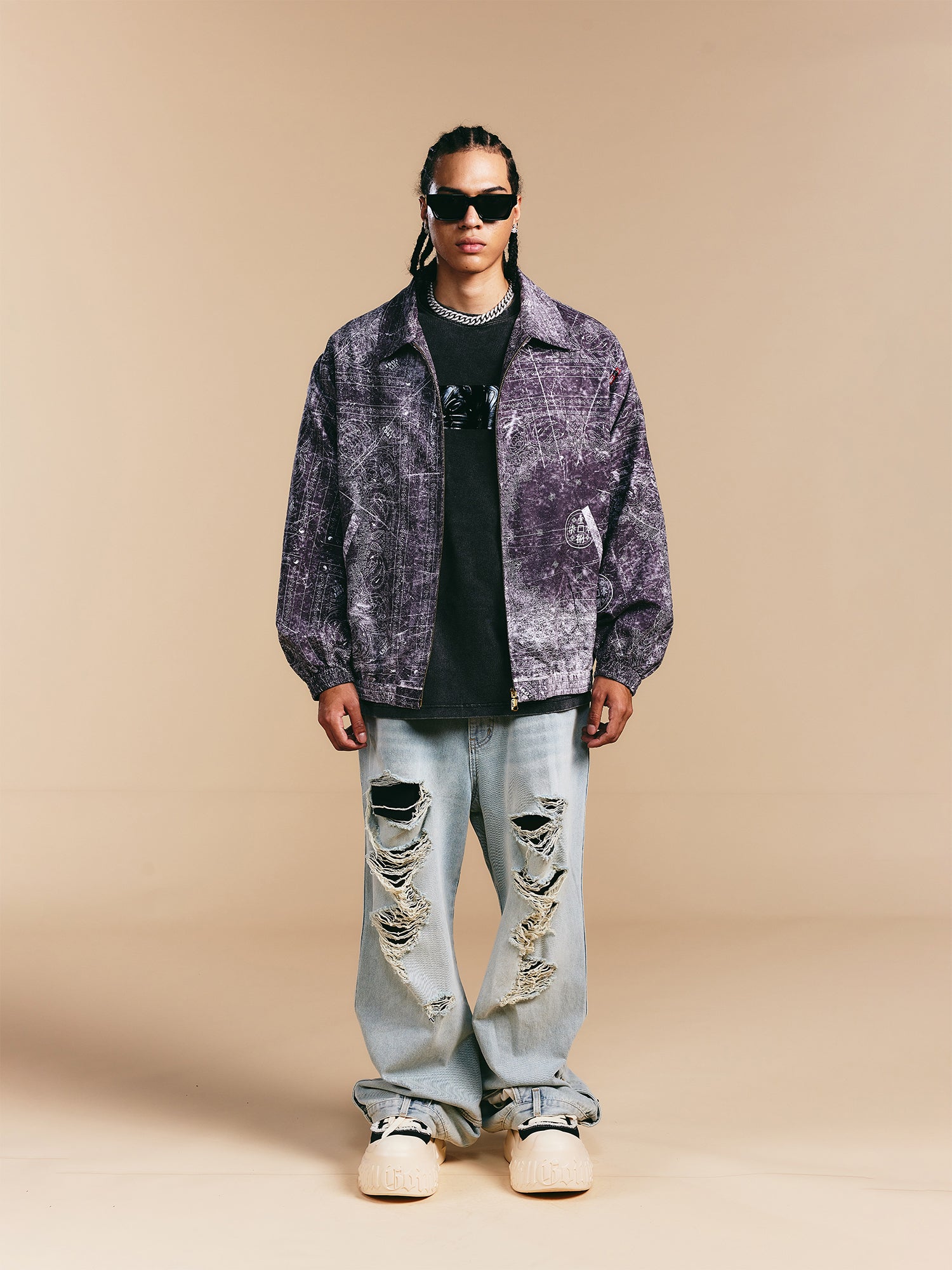 1807 × LABT Original Paisley Full Print Track Jacket