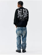 MEDM Angel Print Patch Sweatshirt