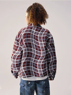 Remedy Wave Plaid Reversible Long Sleeve Shirt