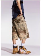 Remedy Leopard and Camouflage Work Painter Baggy Shorts