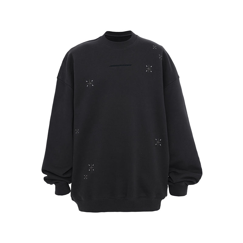 JHYQ Stars Embroidered Heavyweight Sweater